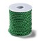 Nylon Twisted Round Cord, for Bag Strap Making, Green, 5~5.5mm, about 10.94 Yards(10m)/Roll