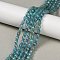 Natural Apatite Beads Strands, Faceted, Oval, 5~6x4mm, Hole: 0.8mm, about 78pcs/strand, 15.35''(39cm)