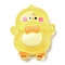 Cartoon Transparent Resin Cabochons, Animal Cabochons, Chick, 24x19.5x7.5mm