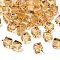 K9 Glass, Imitation Austrian Crystal Beads, Grade AAA, Faceted, Cube, Gold, 8x8x8mm(size within the error range of 0.5~1mm), Hole: 0.9~1.6mm
