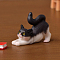 Mini Resin Cats, Figurine, Dollhouse Decorations, Black, 27.5x37mm