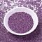 MIYUKI Delica Beads, Cylinder, Japanese Seed Beads, 11/0, (DB1184) Galvanized Semi-Frosted Magenta, 1.3x1.6mm, Hole: 0.8mm, about 100000pcs/500g