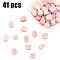 1 Strand Natural Pink Opal Beads Strands, Cuboid, 7~12x8~9x8~9mm, Hole: 1.4mm, about 41pcs/strand, 14.88''(37.8cm)