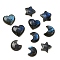 Natural Labradorite Cabochons, Mixed Shapes, 17~20x14~22x5~7.5mm
