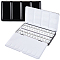 Iron Empty Watercolor Paint Pans, with Plastic Grids, for Paint Case Art Palette Supplies, Rectangle, Black, 11.5x22x2.45cm