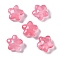 Baking Paint Glass Beads, Star, Hot Pink, 11.5x12x6.5mm, Hole: 1.2mm