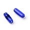 Iron Ball Chain Connectors, Column, Medium Blue, 8.5x3mm, 10pcs/bag