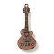 Tibetan Style Alloy Pendants, Guitar, Red Copper, 55x21x7.5mm, Hole: 2mm