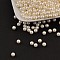 Imitation Pearl Acrylic Beads, No Hole, Round, Beige, 2.5mm, about 10000pcs/bag