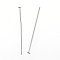 Tarnish Resistant 304 Stainless Steel Flat Head Pins, Stainless Steel Color, 30x0.8mm, Head: 1.5mm
