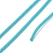 Braided Round Steel Wire, for DIY Bracelets, Medium Turquoise, 3.2mm