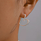 Elegant Heart-shaped Silver Earrings for Women, Perfect for Various Occasions