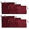 18Pcs 3 Styles Rectangle Velvet Drawstring Pouches, Candy Gift Bags Christmas Party Wedding Favors Bags, Dark Red, 7~12x5~10cm, 6pcs/style
