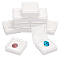 Square Acrylic Loose Diamond Storage Box with Sponge, for Diamond Storage, WhiteSmoke, 4.3x4.1x1.55cm