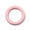 Ring Silicone Focal Beads, Pink, 65x10mm, Hole: 3mm, Inner Diameter: 46mm