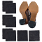 Rubber Heel Plates, Shoe Heel Taps, Repair Sole Pad, Square, Black, 63x63x8mm