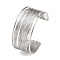 Spring 304 Stainless Steel Open Bangles for Women, Cadmium Free & Nickel Free & Lead Free, Stainless Steel Color, 1-1/4 inch(3.05cm), Inner Diameter: 2-1/2 inch(6.25cm)