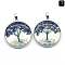 Natural Lapis Lazuli Pendants, Flat Round, 33mm