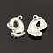 Tibetan Style Alloy Pendants, Cadmium Free & Lead Free, Foot, Silver Color Plated, 20x17x3mm, Hole: 1.5mm