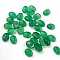 Natural Green Onyx Agate Cabochons, Oval, 8x6x3~3.5mm
