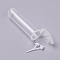 Transparent Disposable Plastic Centrifuge Tube, with DIY Crystal Epoxy Resin Material Ocean Filling, Mushroom, White, Tube: 51.5x14.5x21.5mm, Mushroom: 20x10.5x5mm
