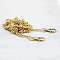 Iron Handbag Chain Straps, with Alloy Clasps, for Handbag or Shoulder Bag Replacement, Light Gold, 102cm
