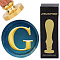 Brass Wax Seal Stamp with Wood Handle, for DIY Scrapbooking, Letter G, 25mm
