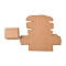 Kraft Paper Gift Box, Mailing Boxes, Folding Boxes, Rectangle, BurlyWood, 8x6x4cm