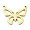 304 Stainless Steel Pendants, Laser Cut, Butterfly Charm, Golden, 18x21x1mm, Hole: 1.2mm