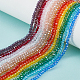 15 нить 15 цвета гальванические стеклянные бусины нити EGLA-PH0001-77A-3