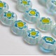 Ручной Millefiori стеклянные плоские круглые нити бисера LK-P011-18-3