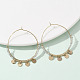 Серьги-люстры из натурального лабрадорита из нержавеющей стали 304 EJEW-Z089-36G-02-1