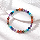 Браслеты из натуральных смешанных драгоценных камней с чакрами для женщин BJEW-JB12607-01-2