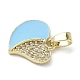 Латунные микропроволочные кубические циркониевые подвески из эмали&nbsp;LS-KK-L248-20G-2