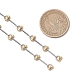 Латунные бисерные цепочки ручной работы AJEW-JB01316-3