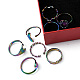 8 шт. набор из 8 колец-манжет в виде сердца RJEW-FS0001-04-4