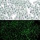 Светящиеся стеклянные бусины SEED-A033-07E-1