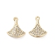 Латунные микро проложить кубического циркония подвески KK-B133-02G-1