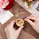 Круглые деревянные подносы для колец AJEW-WH0695-063-3