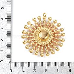 Подвески из нержавеющей стали 304 и смолы в виде цветов&nbsp;STAS-R170-03G-02