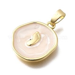 Латунь эмаль подвески&nbsp;KK-P336-41G-02