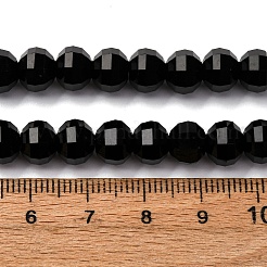 Бусины из натурального черного оникса G-P587-D15-03