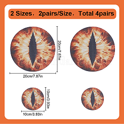 4 пара 2 стилей ПВХ наклейки на фары автомобиля AJEW-HY0002-38C