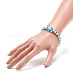 4 шт. 4 цвета ручной работы лэмпворк колонна из бисера стрейч браслеты из бисера BJEW-JB08904