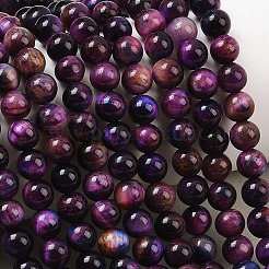 Природных тигровый глаз бисер нитей&nbsp;G-F561-6mm-B07