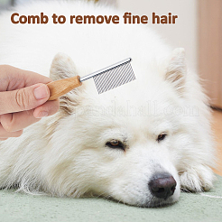 3 шт. расчески для домашних животных из нержавеющей стали AJEW-FH0005-43