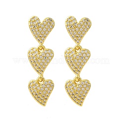 Серьги-гвоздики из циркония EJEW-H158-10G