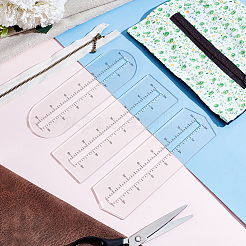 3 шт. 3 стиля индивидуального акрилового инструмента для шитья молнии&nbsp;TOOL-PH0001-93