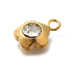 Подвески из нержавеющей стали 304 с паве из кубического циркония&nbsp;STAS-D310-07G-02