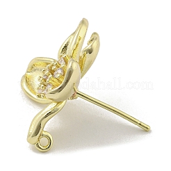 Серьги Stur из латуни с кубическим цирконием KK-R154-10G